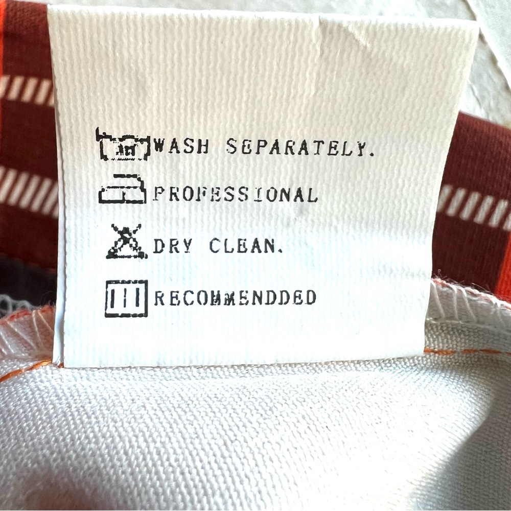 FHQ Collection Trendy Plaid Pants in Orange and Brown - Picture 8 of 9